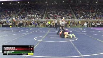 D2-175 lbs Cons. Round 2 - Austin Chivis, Thornapple Kellogg HS vs Layne O`Neil, Fowlerville HS