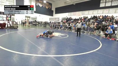 138 lbs Champ. Round 2 - Darien Miles, Alta Loma vs Nicolas Agerton, Frontier