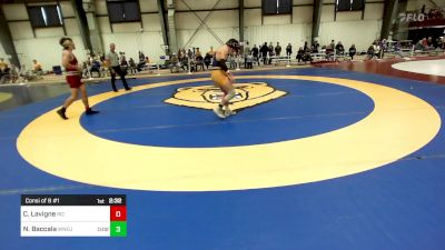 165 lbs Consi Of 8 #1 - Cooper Lavigne, Rhode Island College vs Nicholas Baccala, Western New England