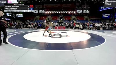 100 lbs Cons. Sub-semis - Quentin Williams, IL vs Aidan Ortega, IL