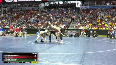 2A-165 lbs Semifinal - Logan Powers, Roland-Story vs Colin Young, Wahlert, Dubuque