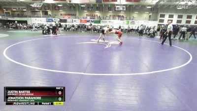 184 lbs Cons. Round 5 - Justin Bartee, University Of Rio Grande vs Jonathon Paramore, Reinhardt University (GA)