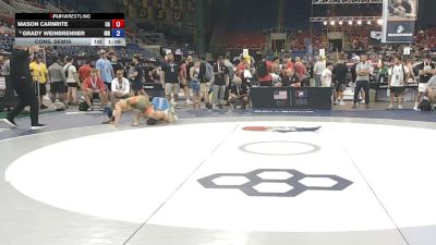 175 lbs Cons. Semis - Mason Carnrite, California vs Grady Weinbrenner, Minnesota