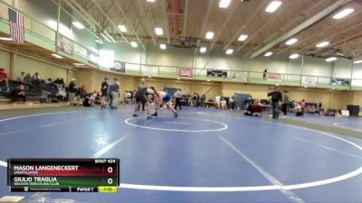 190 lbs 1st Place Match - Giulio Traglia, Wichita Wrestling Club vs Mason Langeneckert, Unaffiliated