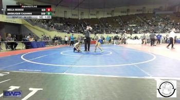96 lbs Round Of 16 - Bella Munoz, Glenpool JH vs Angelique Cazares, Shawnee Wrestling