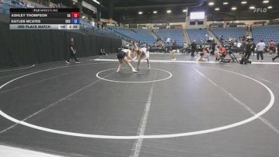 160 lbs 3rd Place Match - Kaylen McAtee, Colby Community College vs Ashley Thompson, Carl Albert