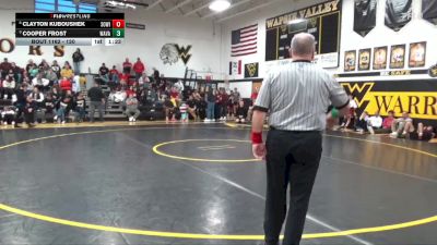 120 lbs Cons. Semi - Clayton Kuboushek, South Winneshiek vs Cooper Frost, Wapsie Valley