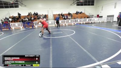 215 lbs Cons. Round 5 - Edwin Hopkins, Westminster vs Christian McKibbon, Tehachapi