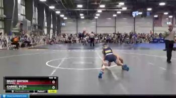 72 lbs Round 3 - Gabriel Ryzyi, Team Michigan vs Brady Watson, PA Silver