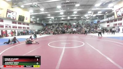 113 lbs Cons. Round 3 - Andrew West, Marana High School vs Colin O`Leary, Red Mountain