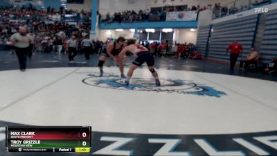 220 lbs Semifinal - Troy Grizzle, Mountain View vs Max Clark, South Fremont