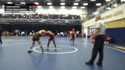 184 lbs Semifinal - Rafael Roman-Amador, Chabot College vs Lewis Saldivar, Fresno City College