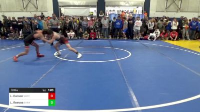 101 lbs Round Of 32 - Lucas Carson, West Allegheny vs Lucas Reeves, SVRWC