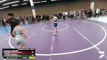 88-90 lbs Round 2 - Lucian Ukperaj, All American Wrestling Club vs Easton Chester, Weatherford Christian School Wrestling