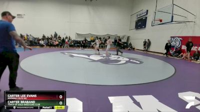 102 lbs Round 1 - Carter Lee Evans, Natrona Colts WC vs Carter Braband, Touch Of Gold Wrestling Club