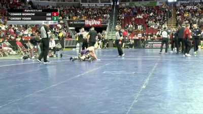 1A-106 lbs 7th Place Match - Crosby Yoder, Logan-Magnolia vs Conner Morrow, Akron-Westfield