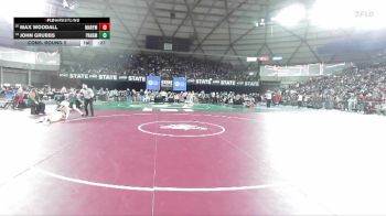 Boys 2A 132 lbs Cons. Round 2 - John Grubbs, Port Angeles vs Max Woodall, Marysville Pilchuck
