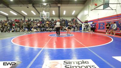126 lbs Round Of 16 - Sage Hix, Broken Arrow Girls vs Cali Dickson, Jenks Trojan Wrestling Club