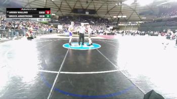 Boys 1B/2B 132 Champ. Round 1 - Arden Walling, Concrete vs Brock Armstrong, Goldendale