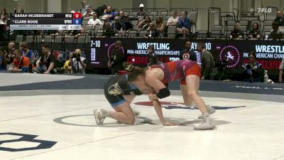 53 kg Semis - Sarah Hildebrandt, Nyac vs Clare Booe, West Point Wrestling Club