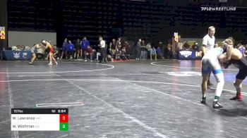 157 lbs Consolation - Will Lawrence, Virginia Military Institute vs Weston Wichman, Chattanooga