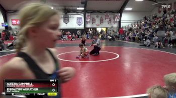 Round 2 - Alezzia Campbell, Hawkeye Wrestling Academy vs Emmalynn Weirather, Fort Madison