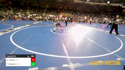 110 lbs Round Of 16 - Kaylee James, Carthage Wrestling Club vs Taylen Chanley, Threshold