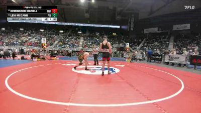 3A-215 lbs Cons. Round 2 - Levi McCann, Pinedale vs Remington Mathill, Rawlins