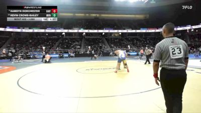 I-285 lbs Quarterfinal - Kevin Crowe-Bailey, Minisink Valley vs Kamdyn Dorchester, Carthage