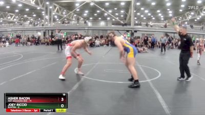 160 lbs Round 2 (4 Team) - Asher Bacon, Mat Assassins Red vs Joey Riccio, Buxton