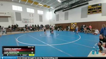 91 lbs Cons. Semi - Forrest Kleinfeldt, Powell Middle School vs Cade Heinemeyer, Worland Middle School