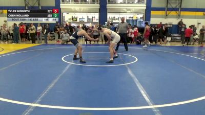 160 lbs Consy 4 - Tyler Horvath, Pitts. Central Catholic vs Coen Holland, Abington Heights