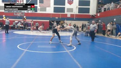145 lbs Round Of 16 - Brady Rightweiser, Burgettstown vs Matthias Davis, Ambridge Area