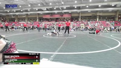61 lbs Cons. Round 4 - Isaac Bautista, Garden City vs Liam Barton, Blue Pride