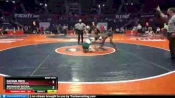 3 lbs Quarterfinal - Damari Reed, Palos Heights (Shepard) vs Brennan Skoda, Glen Ellyn (Glenbard West)