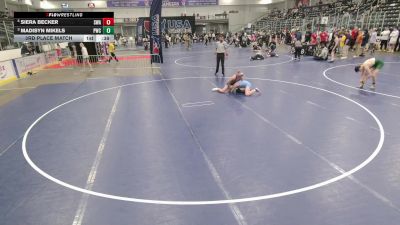 Junior Girls - 105 lbs 3rd Place Match - Siera Becker, Sebolt Wrestling Academy vs Madisyn Mikels, Portage Wrestling Club