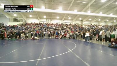 120 lbs 3rd Place Match - Cohen Williams, Jordan vs Dominic Papa, Herriman