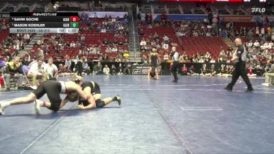 2A-215 lbs Quarterfinal - Mason Koehler, Glenwood vs Gavin Goche, Algona