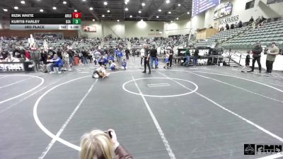 78 lbs 3rd Place - Rizik White, Argonaut Jr Mustangs vs Kurtis Farley, USA Gold