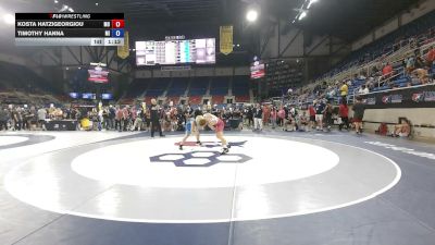 126 lbs Cons. Rd Of 64 - Kosta Hatzigeorgiou, Missouri vs Timothy Hanna, Michigan