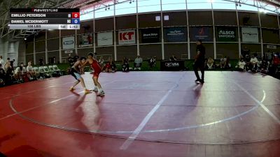 106 lbs Emillio Peterson, Idaho vs Daniel McDermott, North Carolina