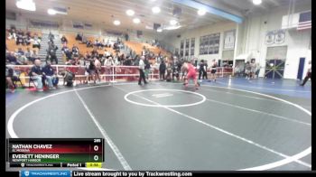 285 lbs Cons. Round 2 - Nathan Chavez, El Modena vs Everett Heninger, Newport Harbor