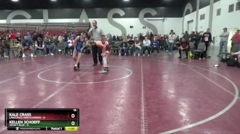 90 lbs Round 3 (8 Team) - Kellen Schoeff, Legacy Blue vs Kale Crass, LAW/Crass Wrestling(WI)