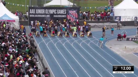Youth Girls' 100m Championship, Semi-Finals 3 - Age 14