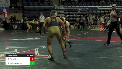 133 lbs Quarterfinal - Brendan Ferretti, Navy vs Connor McGonagle, Lehigh