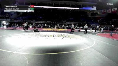 120 lbs Semifinal - Kayleb Chao, Elk Grove vs Eliazar Valdez, Central Catholic