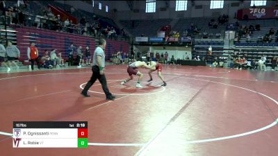 157 lbs Consi Of 8 #2 - Paul Ognissanti, Univ Of Pennsylvania vs Luke Robie, Virginia Tech