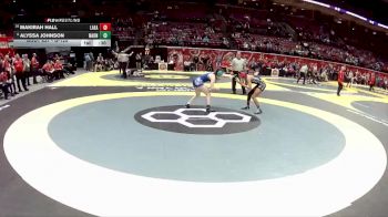 G-125 lbs Cons. Round 1 - Makirah Hall, G-Lak. East vs Alyssa Johnson, G-Napoleon