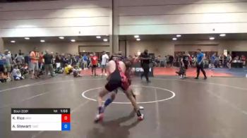 114 kg Semifinal - Kaden Rice, Higher Calling Wrestling Club vs Aaron Stewart, Toss Em Up Wrestling Academy