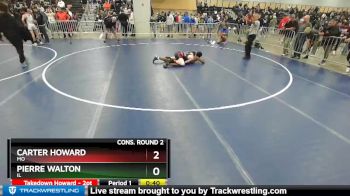 138 lbs Cons. Round 2 - Carter Howard, MO vs Pierre Walton, IL